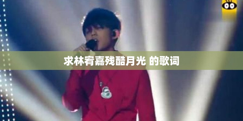 求林宥嘉残酷月光 的歌词
