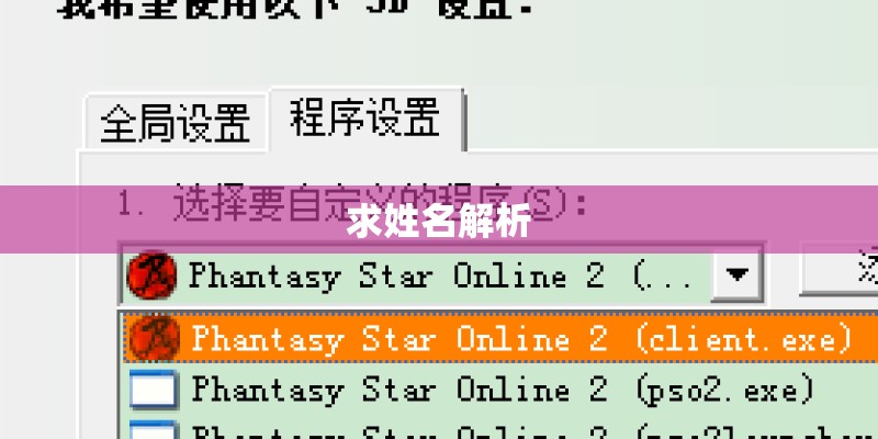 求姓名解析