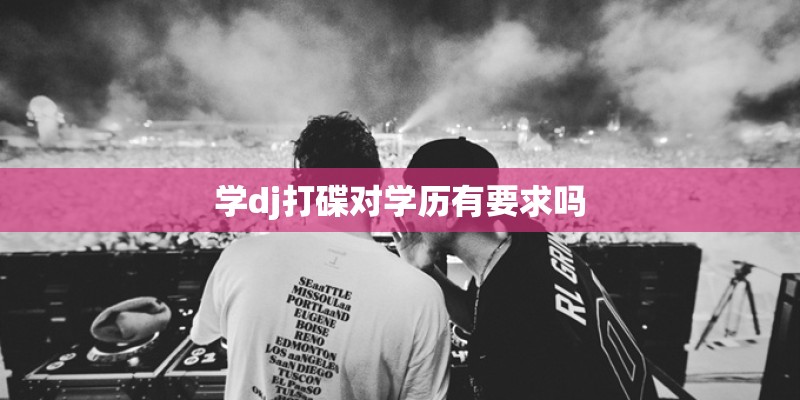 学dj打碟对学历有要求吗